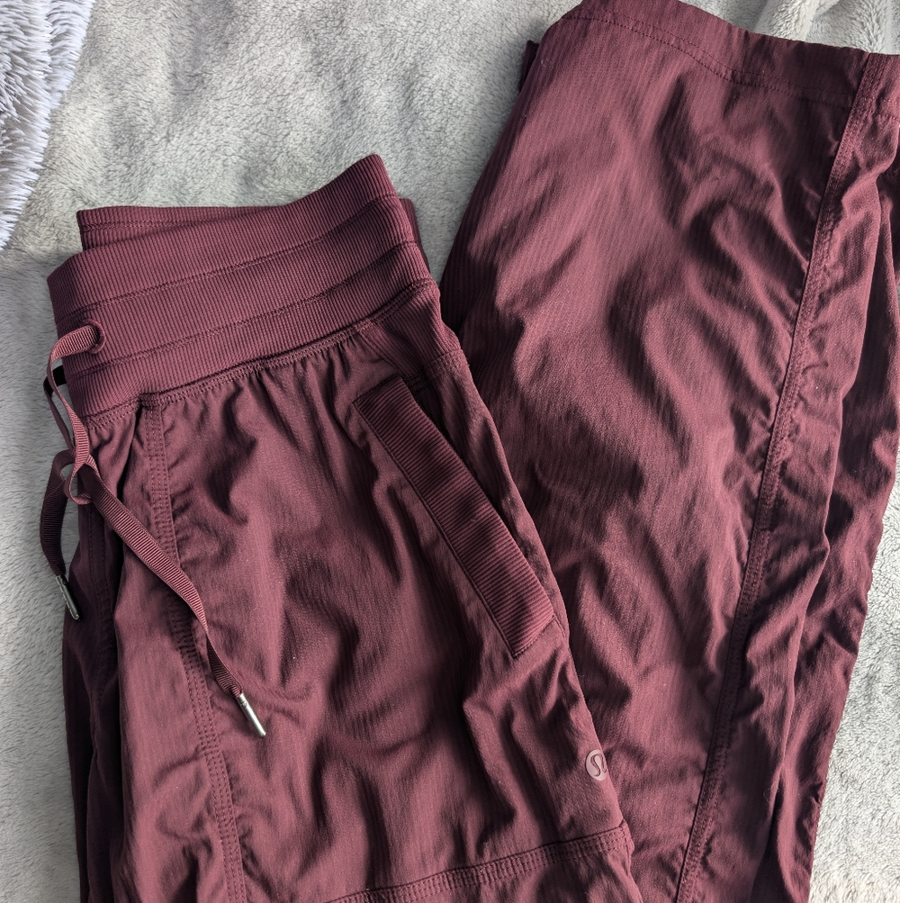 Lululemon Burgundy Dance Studio Pants